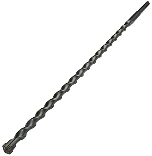 Brocas largas para hormigón 1 AERZETIX - Broca para hormigón SDS PLUS - mechas para taladrar hormigón/ladrillo/piedra - para taladro eléctrico - Ø14mm - 460mm - vástago cilíndrico - acero metal - color plata - C49370