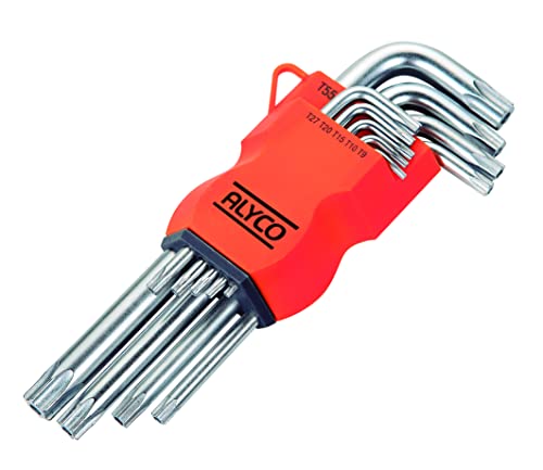 Llaves torx inviolable 5 puntas 1 Alyco Orange (HR) - Juego 9 Llaves Torx Inviolables Largas - 170615