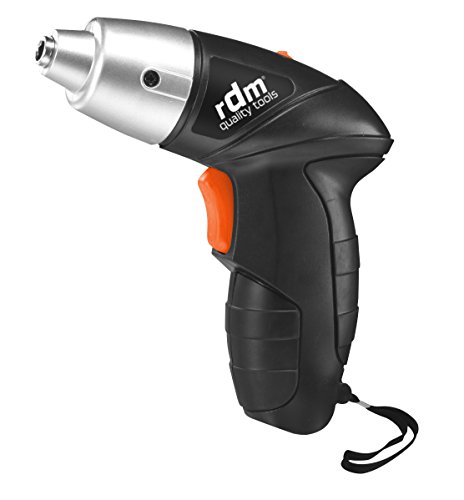 Atornillador rdm 1 Atornillador eléctrico a batería RDM Quality Tools 70006, 3,6W, 11 puntas, porta puntas magnético, giro reversible. Color negro y naranja.