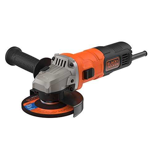 Amoladora segunda mano 1 BLACK+DECKER BEG010-QS - Amoladora 115 mm, 710 W, 12.000 RPM, Mango ajustable 2 posiciones, Diámetro compacto, Negro/Naranja