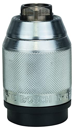 Cambiar portabrocas taladro bosch 1 Bosch Profesional 2 608 572 150 - Portabrocas de sujeción rápida cromado mate - 1.5 - 13mm, 1/2" - 20 (pack de 1), Color Negro