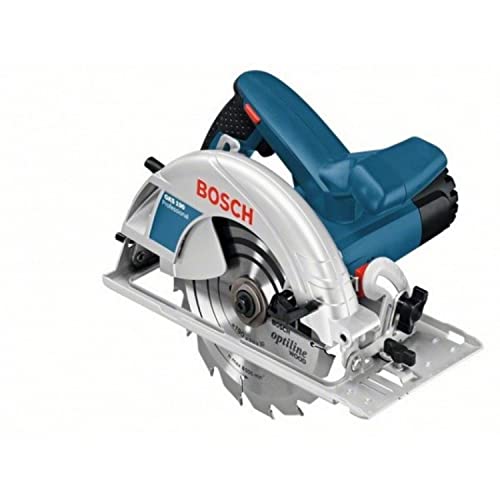 Mini sierra circular lidl 1 Bosch Professional GKS 190 - Sierra circular (1400 W, Disco 190 mm, en caja), Color Azul