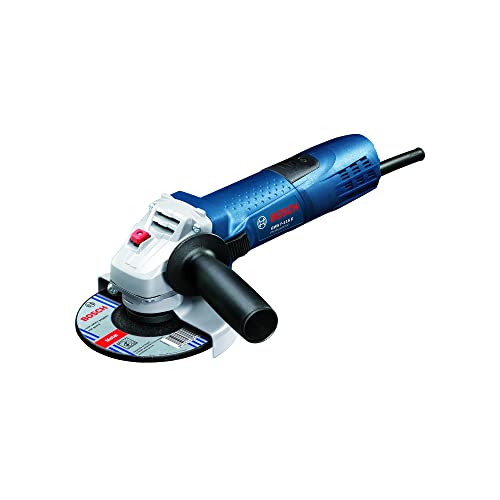 Amoladora velocidad variable 1 Bosch Professional GWS 7-115 E - Amoladora angular (720 W, 2800 – 11000 rpm, Ø Disco 115 mm, protección rearranque, en caja), Negro/Azul
