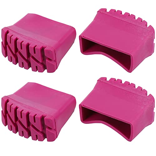 Patas para escalera de aluminio 1 Cabilock Pies de escalera de goma antideslizante, alfombrilla, 4 piezas, tapas de protección antideslizantes, repuesto para escalera plegable, obras de construcción, escaleras telescópicas