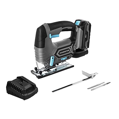 Cortar aluminio con sierra de calar 1 Cecotec Sierra de Calar sin Cables CecoRaptor Perfect MultiCut 2020 Advance. Batería 20 V y 2000 mAh, Velocidad sin carga de 2700 rpm, Profundidad Corte 80mm Madera, 12mm Aluminio y 5mm Metal