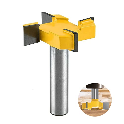 Broca fresadora 1 Dfuqanb Superficie Enrutador, Brocas Fresas para Madera 8mm, Broca Fresadora Mesa de Madera, CNC Spoilboard, Vástago Broca para Fresadora de Superficie, para el trabajo de la madera superficial