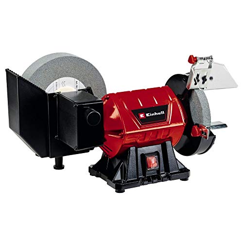 Parkside lijadora en húmedo y seco opiniones 1 Einhell Esmeriladora en húmedo y seco TC-WD 200/150 (250 W, para amolado en húmedo y seco, modo constructivo compacto de metal, cristal protector contra chispas, incl. disco abrasivo basto+en húmedo)