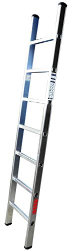 Escalera simple de aluminio 1 Homelux 825011 Escalera Aluminio Simple, 2 m, 7 Peldaños, 4 kg