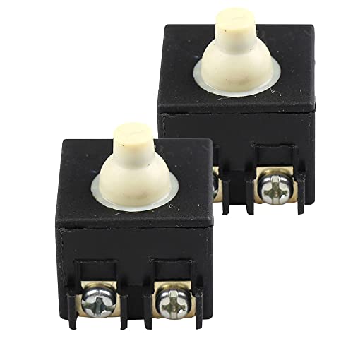 Interruptor amoladora 1 Interruptor de amoladora angular, interruptor de encendido a prueba de polvo para herramienta eléctrica de mano, paquete de 2