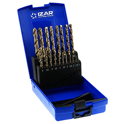 Brocas izar 1 Izar 25274 Juego Brocas 1016, DIN 338, 1-10 x 0.50 mm, HSSE 5% Co, 19 Piezas