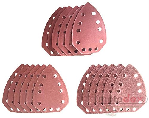 Placa de lija para lijadora de mano parkside phs 160 c4 1 Juego de 18 papeles de lija compatibles con lijadora manual Parkside PHS 160 B3 Parkside 160B3 LIDL IAN 100087