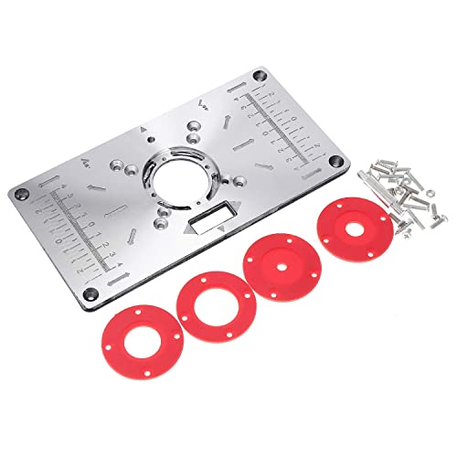 Mesa fresadora parkside 1 Placa de inserción de mesa de fresadora de aluminio KATSU