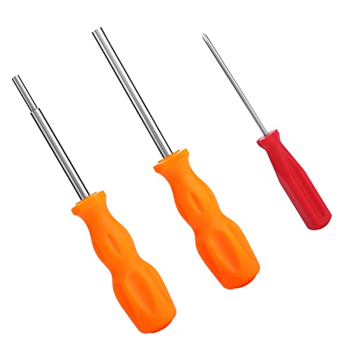 Destornilladores para tornillos de seguridad 1 Prasacco Juego de destornilladores de Seguridad de 3 piezas, destornilladores de Seguridad de 3,8 mm y 4,5 mm y destornilladores de 3,5 mm para abrir Super Nintendo, SNES, nes, n64 y casetes de juego