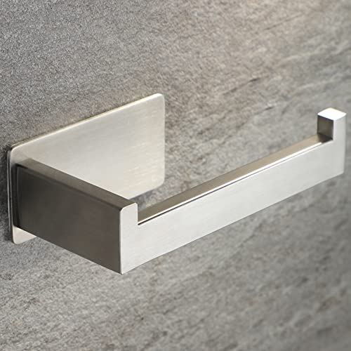 Portarrollos baño sin taladro 1 RUICER Adhesivo Portarrollos Baño Portarollos Papel Higienico Sin Taladro Porta Papel Higienico de Acero Inoxidable Cepillado