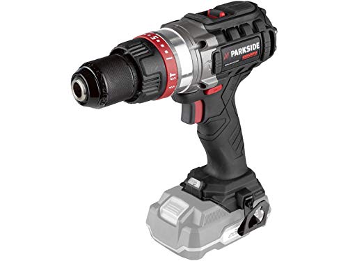 Escobillas taladro percutor parkside 1 Taladro percutor a batería Parkside PABSP 20- Li X20V, sin escobillas, 2 velocidades, LED (en maletín de transporte, sin batería ni cargador)