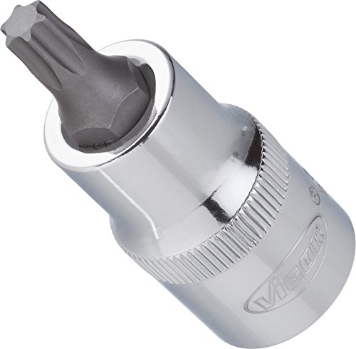 Llaves torx sueltas 1 Vigor Torx destornillador de uso T 45, 55 mm, 1/2 pulgadas, 1 pieza, V2156