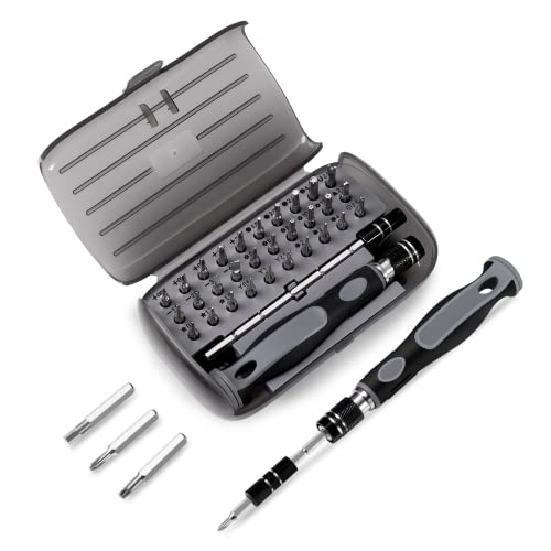 Juego de destornilladores para electrónica 1 Vinabo Kit de destornilladores de precisión 32 en 1 - Mini destornilladores magnéticos Juego de herramientas Kit reparación de electrónica de bricolaje para PC, Tablet, Laptop,Gafas,Reloj, Smartphone